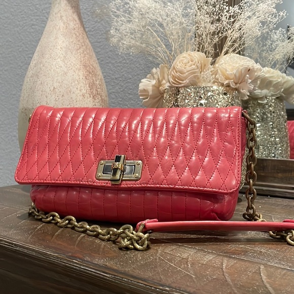 Lanvin Handbags - Lanvin Paris Leather bag. Beautiful salmon like color. Soft and beautiful. EUC